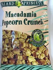Island Princess Macadamia Caramel Popcorn Crunch 5oz (6 pack)