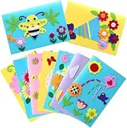 Kids Greeting Card Making Kit, Hicdaw 9Pcs Card Making Kits for Kids Greeting Card Kit DIY Handmade Card Making Supplies Art Crafts Crafty Set Gifts