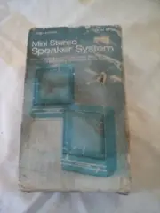 Original Realistic Radio Shack Mini Stereo Speaker System. Never Opened!