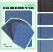 Premium Denim Self Adhesive Patches,Jean Patches for inside Jeans & Clothing Rep