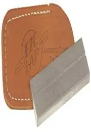 Eze Lap 26F Diamond Sharpener Stone Knife Sharpening 600 Fine GRIT 3" and Pouch