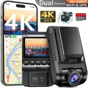 Dash Cam, Artsic 4K+1080P Dash Cam Front and Rear with Wi-Fi & GPS, APP Control