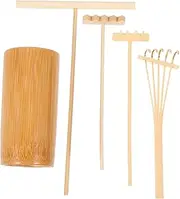 SEWACC 1Set Zen Garden Rake Tool Micro Landscape Rakes for Creative Props for Scene Layout Crafts for Meditation and Relaxation