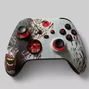 Soft Red & Black Joker - RGB LED -Custom Wireless Controller For Xbox Or PC