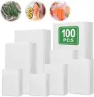Vivva Vacuum Sealer Bags 7x10cm 100pcs with BPA Free and Puncture Prevention ...