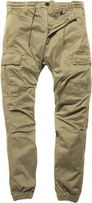 Vintage Industries Vince Cargo Jogger Pants, green-brown, Size 34 for Men Green Brown