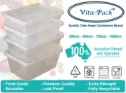 New Quality ~VITA Brand~ Take Away Container Food Grade 500ml 650ml 750ml 1000ml