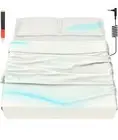 HLLBLL Grounding Sheet Set, Bed Sheets Pillowcase 90% Organic Cotton King White
