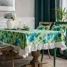Rectangle Ruffles Tablecloth Bohemia Printed for Dining Room Kitchen Table Cloth