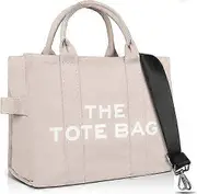 MiniThe Tote Bag for Women Crossbody Canvas Tote Bag Traveler Handbag Zipper Canvas Tote Bag