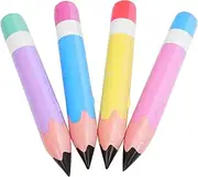 4pcs Giant Inflatable Pencil Toy Big Cartoon Balloon for Birthday Party Decorations Classroom Decor