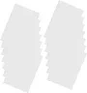 WOONEKY 100pcs Clear Matte Plastic Book Covers Flexible Reusable Binder Cover for Sheet Music Documents and Journals Easy to Clean and Transparent Protector for School and Office Use