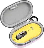 Carrying Case for Logitech POP/Pebble Mouse 2/Pebble Wireless Mouse with Keychain (Purple)