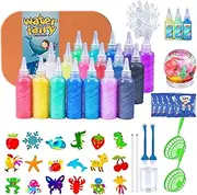 Gcerfby Fairy Toy Kit,3D Water Gel Kit with Magic Gels and Sea Creature Molds | Funny Fairy Toy Water Kit with Sea Animal Mold for Home, Nursery