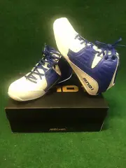 AND1 Men's Blue & White Rocket 4.0 Mid Basketball Shoes Trainers Sz 8 Brand New!