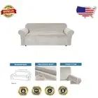 Premium Stretch Velvet Sofa Cover, Machine Washable for 3 Cushion Sofas