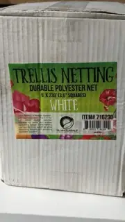 DL Wholesale 5'X230' Trellis Netting Roll White 3.5'' Mesh Squares BRAND NEW!!!