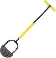Saw-Tooth Edger Lawn Tool, Manual Grass Edger, Half Moon Lawn Edger with Soft Handle, Hand Steel Edger for Grass Yard Landscape Sidewalk