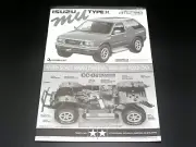 Limited Edition Tamiya CC01 47383 ISUZU MU Type-X BLACK Metallic Users Manual