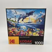 Kodak 1000 Piece Jigsaw Puzzle - Playful Summer Dolphins NEW FACTORY SEALED