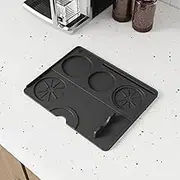Tamper Mat, Espresso Tamper Mat, Silicone Coffee Tamper Mat for Espresso Machine, Espresso Tamping Station Barista Tools Espresso Accessories, Waterproof and Heat Resistant Espresso Mat(Black 02)