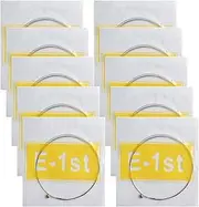 Vencetmat Electric Guitar High E Strings .009 Gauges, Light Tension, Good Tone, Ball End, Bulk Individually Wrapped 10 Pack