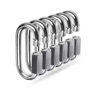 Quick Link, 304 Stainless Steel D Shape Locking Carabiner 304