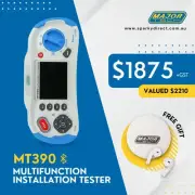 Major Tech Major Tech MT390 | Multifunction Installation Tester | Bluetooth 4.0