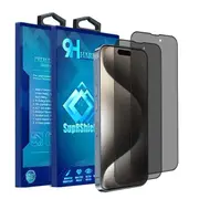 [2 Pack] For Apple iPhone 16+Plus SupRShield Anti Spy Privacy Tempered Glass LCD Screen Protector Film Guard