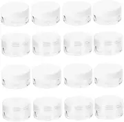 WOONEKY 24 Pack Round Shape Empty Cream Jars Travel Cream Containers Cosmetics Sample Box Refillable Cosmetics Containers