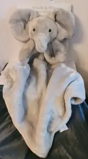 GRACIE AND MILO LOVEY BLANKET AND ELEPHANT PLUSH