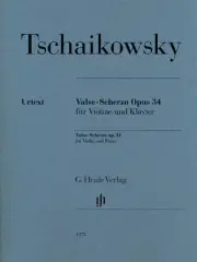 Tchaikovsky Valse-Scherzo Op. 34 Violin and Piano Book NEW 051481273