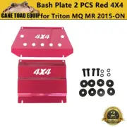 3mm Red 4X4 Bash Plate Front Sump Guard for Mitsubishi Triton MQ MR 2015-2023 2P