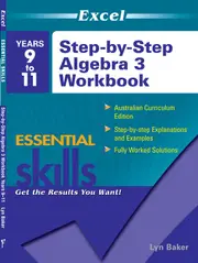 Excel Essential Skills: Step-by-Step Algebra 3 Workbook Years 9-11