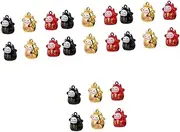 Ipetboom 2 Sets 6pcs Lucky Cat Bell Chains Pendants Car Hanging Ornament Chinese Cat Cartoon Keychain Garland Decor Animal Keychains Jewelry Decor Fortune Cat Bell DIY Bell To Open Money