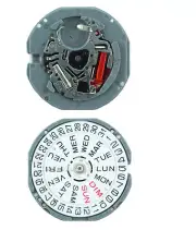 SEIKO EPSON WATCH MOVEMENT VJ33B 10 1/2 ``` SC DAY/DATE3 Quartz