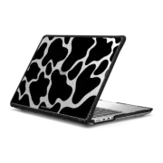MacBook Pro 14-inch (M1 - M4) Impact Case Black Cow Print by Corey Paige Designs