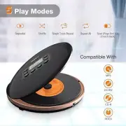 HOTT CD711T-S Rechargeable Bluetooth Portable CD Player Home Travel & Car, Black