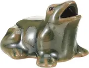 Decorative Waterfall Frog Ceramic Yard Garden Courtyard Frog Landscape Fountain Decor
