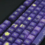 Replacement KeyCap Set 127Pcs PBT Heat Sublimation Key for Mechanical Keyboards