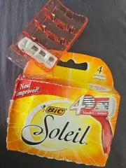Bic Soleil Women Blades 5 Cartridges Refills Shaver Fit Schick Quattro Razor