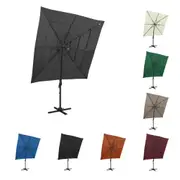 4-Tier Garden Parasol with Aluminium Pole Parasol Sun Shelter Terrace vidaXL