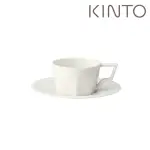 【KINTO】OCT八角陶瓷杯盤組80ML 白