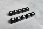 20 pcs Ebony wood&natural shell Bird Cage handle Cup Holders / Stands / Blocks