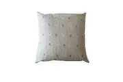 Daisy Small Floral Linen Cotton Cover Filled Square Cushion 40 x 40 cm