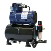 1/5 HP Airbrush Compressor with Tank, Regulator & Moisture Trap