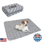 PUPTECK Washable Dog Training Pads - 2 Packs Waterproof Reusable Puppy Potty