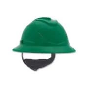 Msa V-Gard® C1 Hard Hat, Fas-Trac® Iii 4 Point Ratchet, Vented, Green
