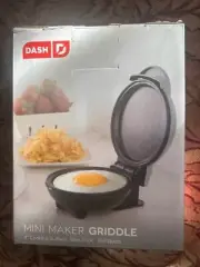 Dash Maker: Mini Round, Electric Griddle Machine for Individual Pancakes,