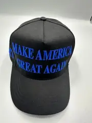 Rare Authentic Cali-Fame MAGA 45-47 Trump Black Made In America Trucker Hat